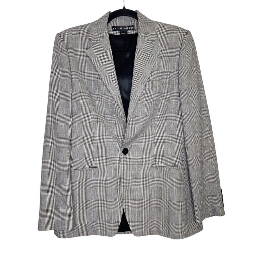 Ralph Lauren Black Label Vintage Academia Glen Check Plaid Blazer - 4